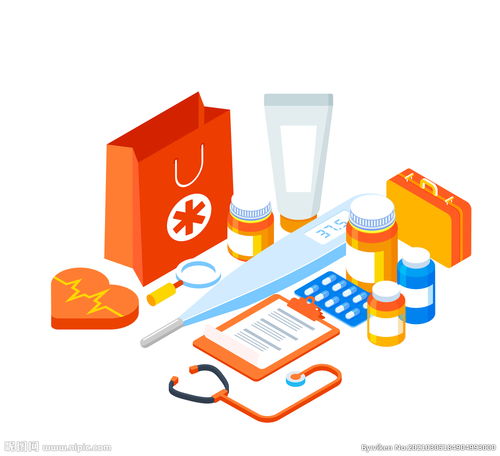 手繪醫療用品插畫設計圖片